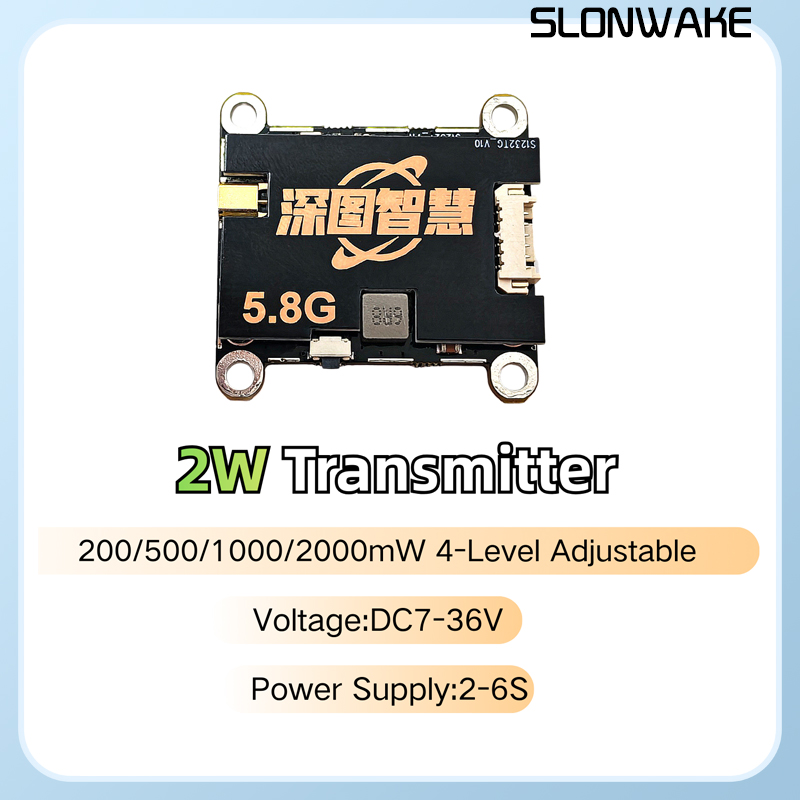 SLONWAKE 5.8G 56CH 2W transmit - Fpv Drone Vtx review and price