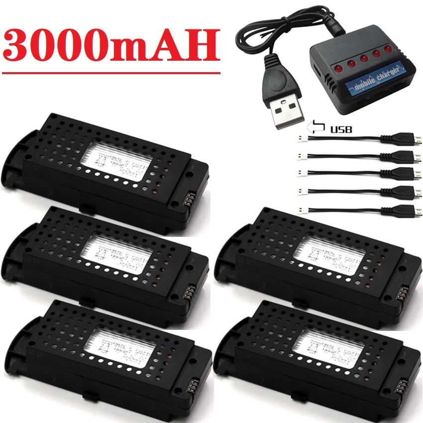 Q6 Drones Battery 3.7V 3000mAh - Eachine Drone E58 review and price