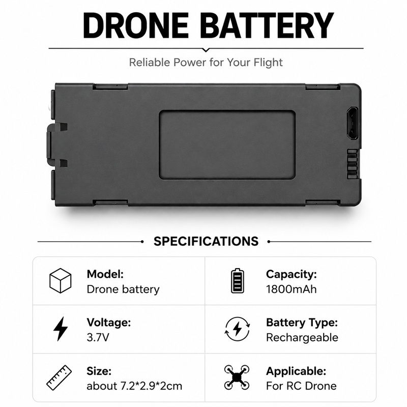 E88 Drone Battery 3.7V 1800mAh - Eachine Drone E58 review and price