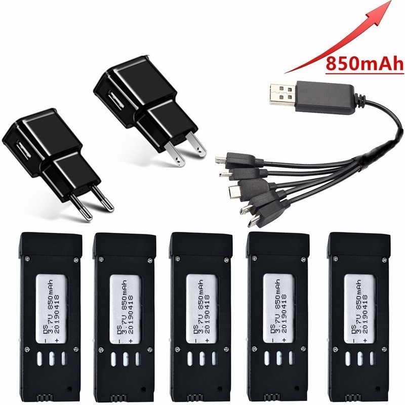 ( 5-In-1 ) 3.7V 850mAh Lipo Ba - Eachine Drone E58 review and price